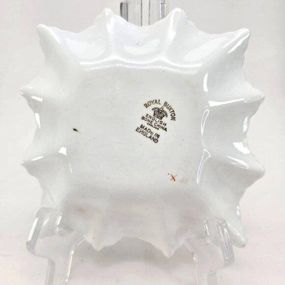 Royal Buxton Bone China Square Dish With Pheasant Bird & Floral Design jj3694 - Picture 3 of 4